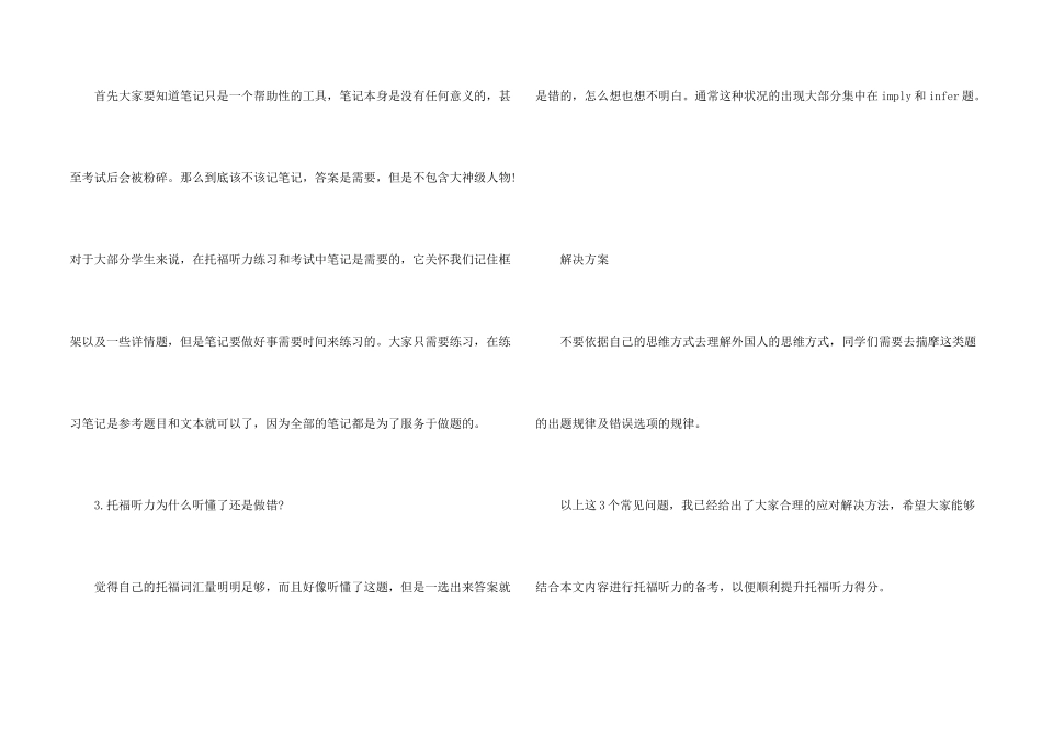 托福听力练习中遇到这3个问题如何解决_第2页