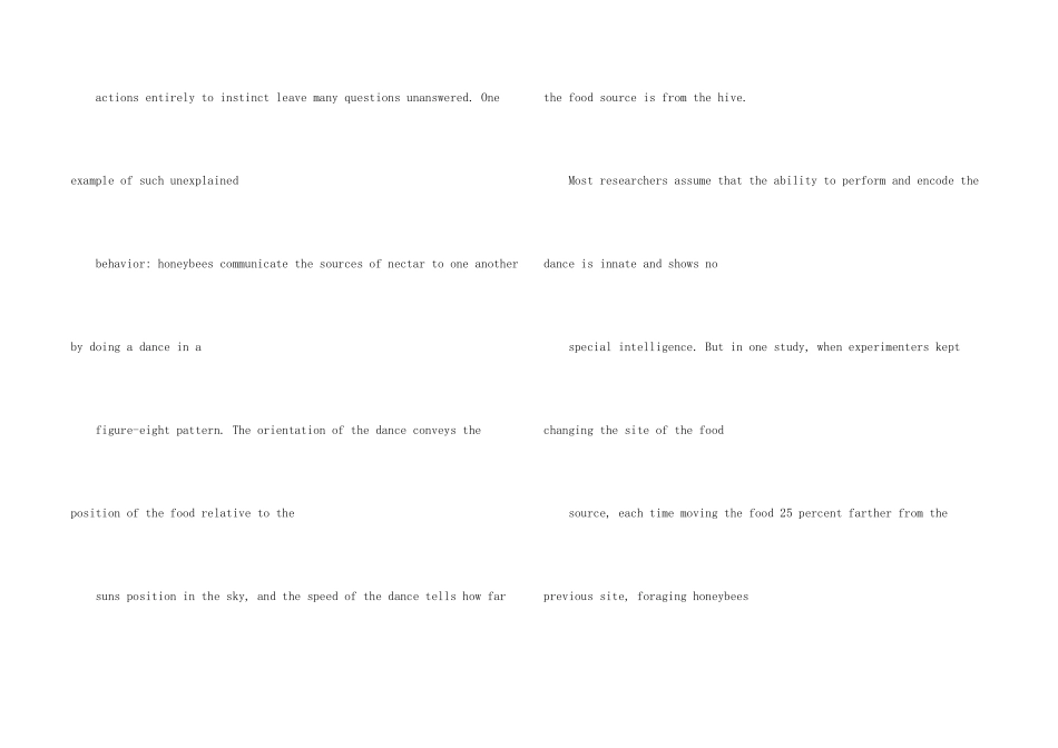 托福阅读真题练习：动物行为的文本+题目+答案_第2页