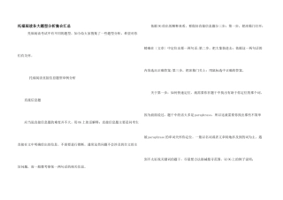 托福阅读各大题型分析集合汇总