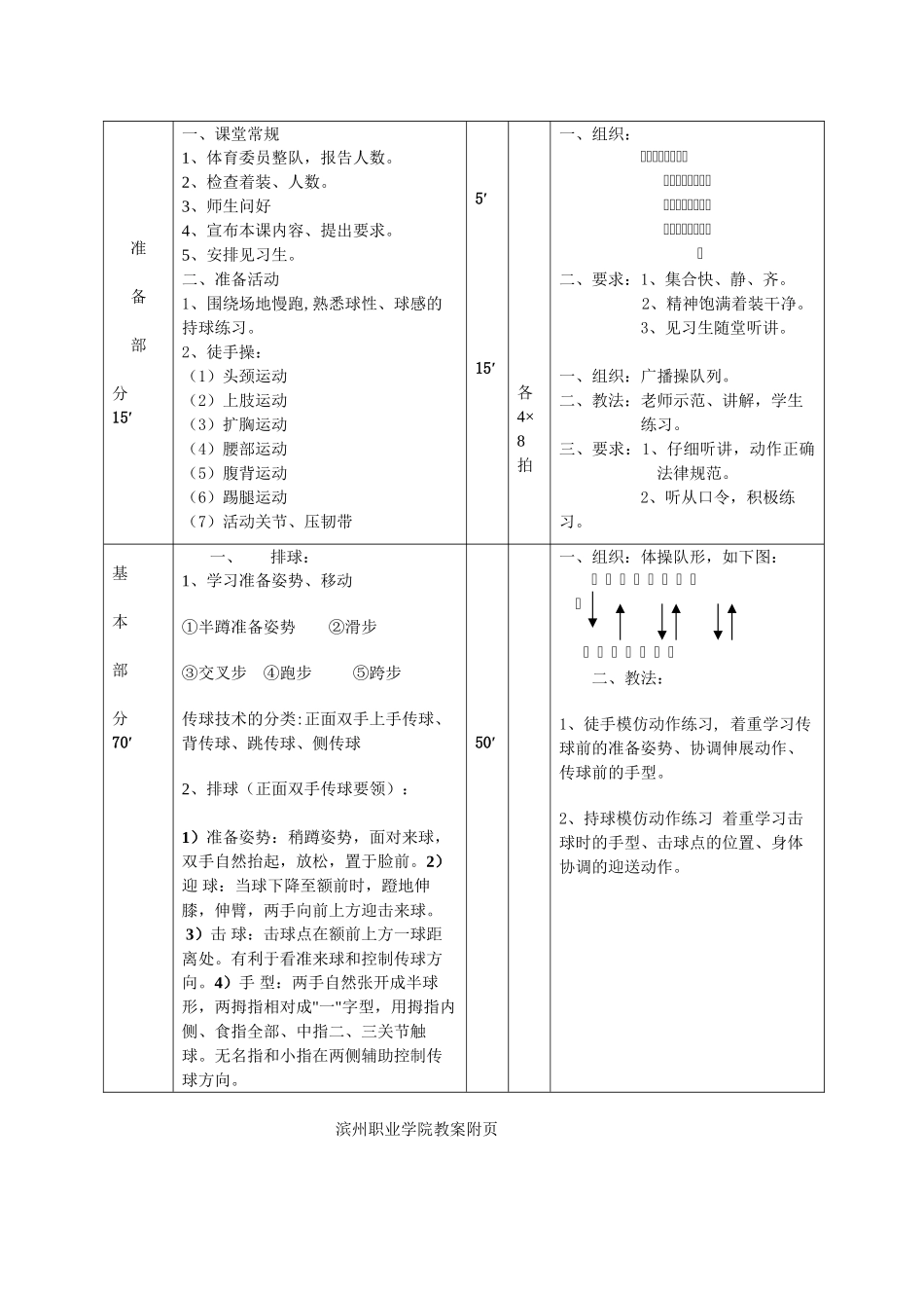 排球单元教案1_第2页