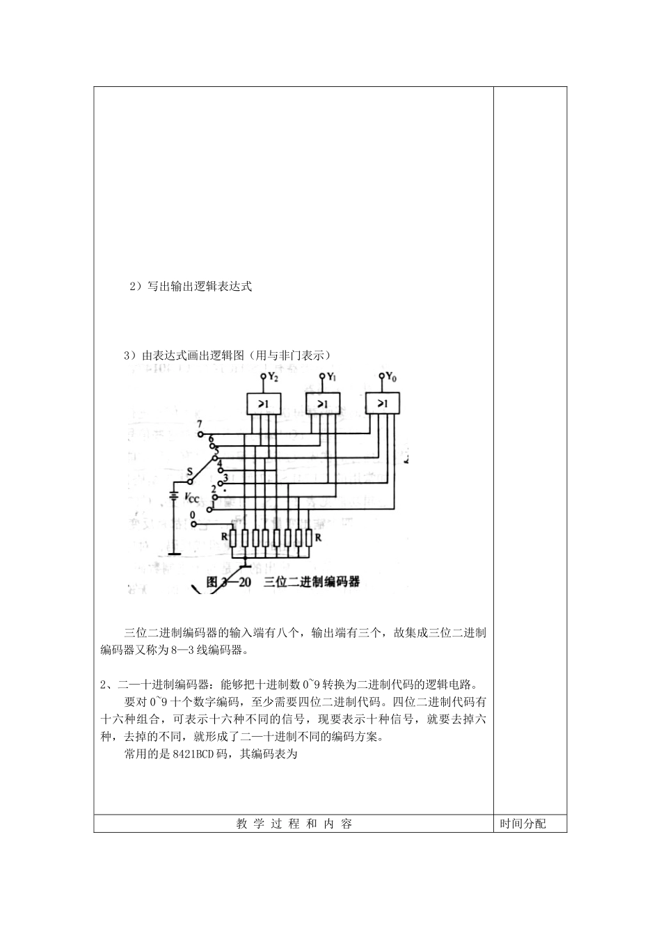 数字电路教案课题二编码器2课时_第2页