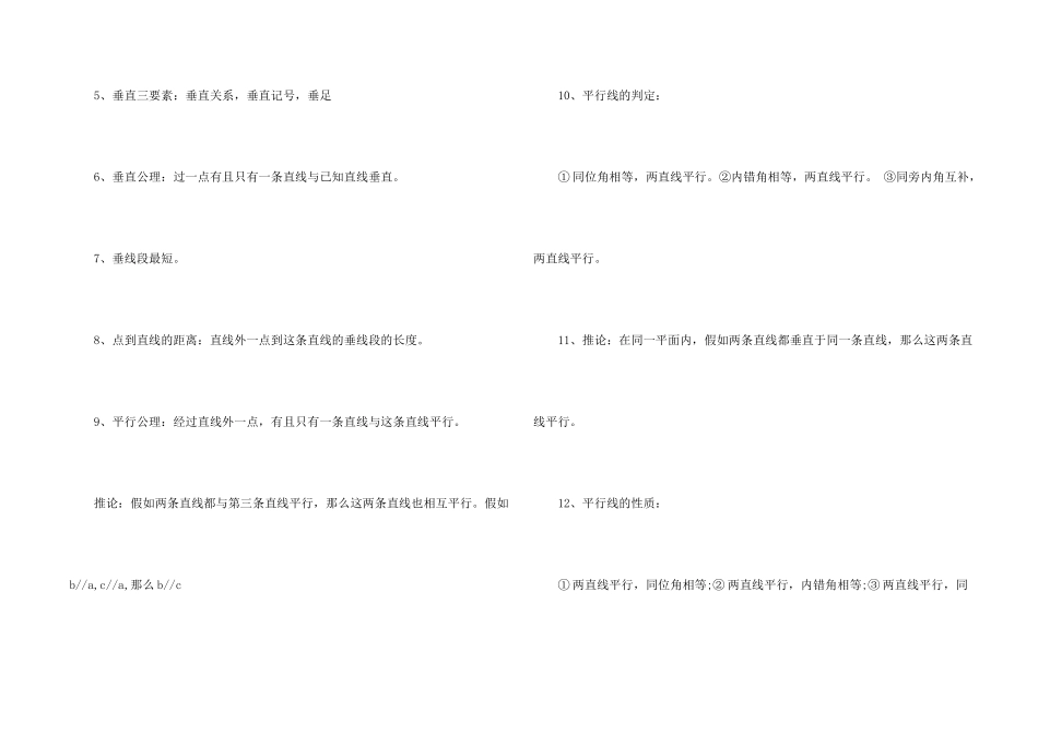 数学七年级下册第五章知识点_第2页