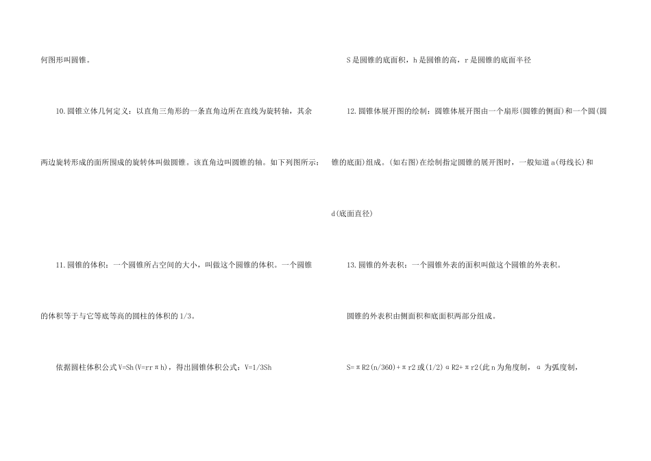 数学六年级下册单元知识点_第3页