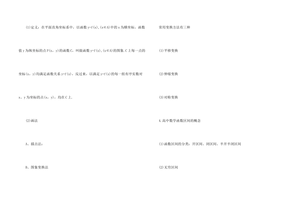 数学课本知识点大全高一_第3页