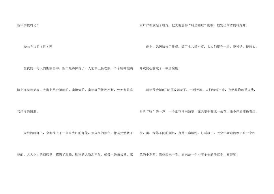 新年初中周记_第3页