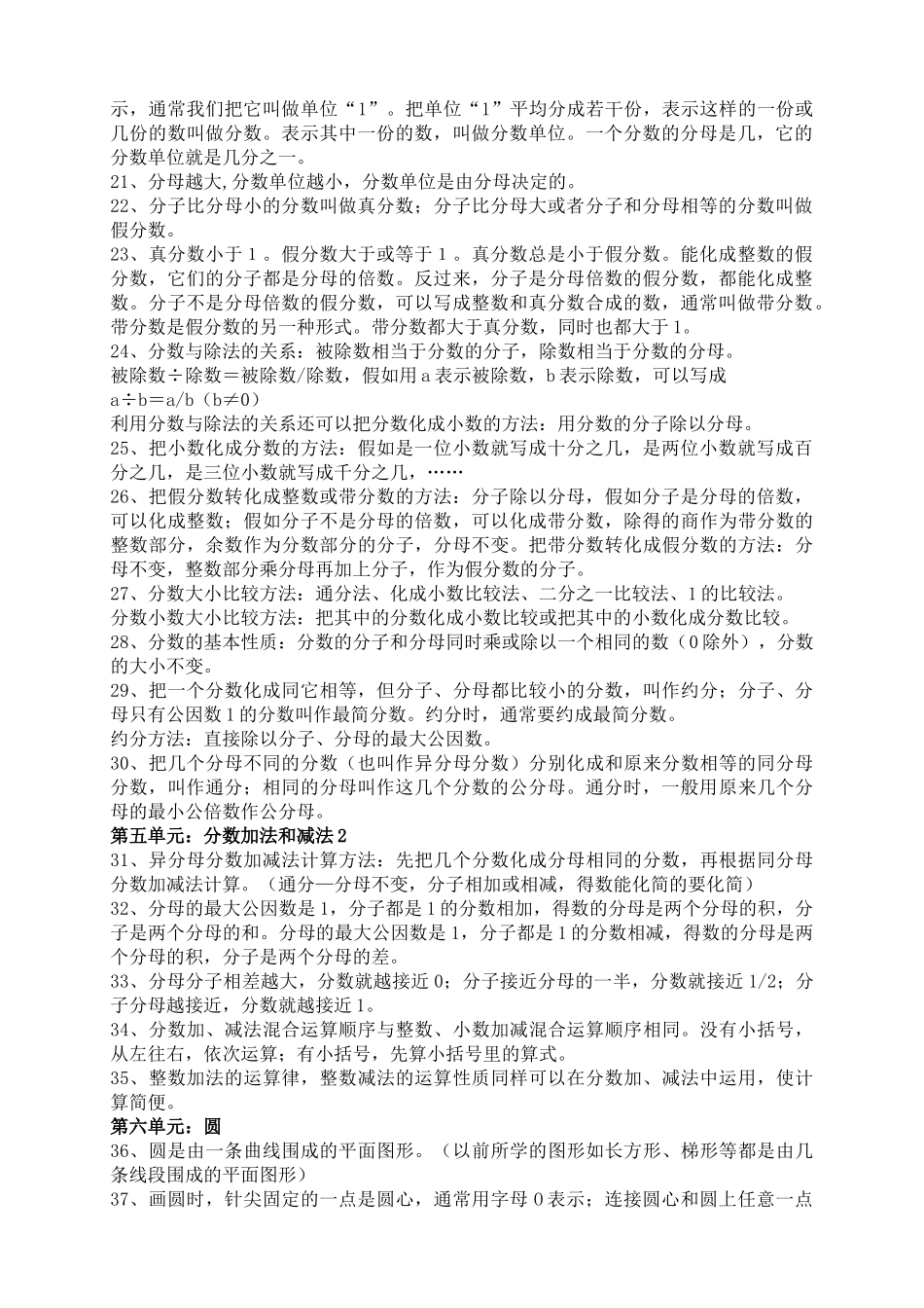 最新苏教版五年级下册数学知识点总结_第2页
