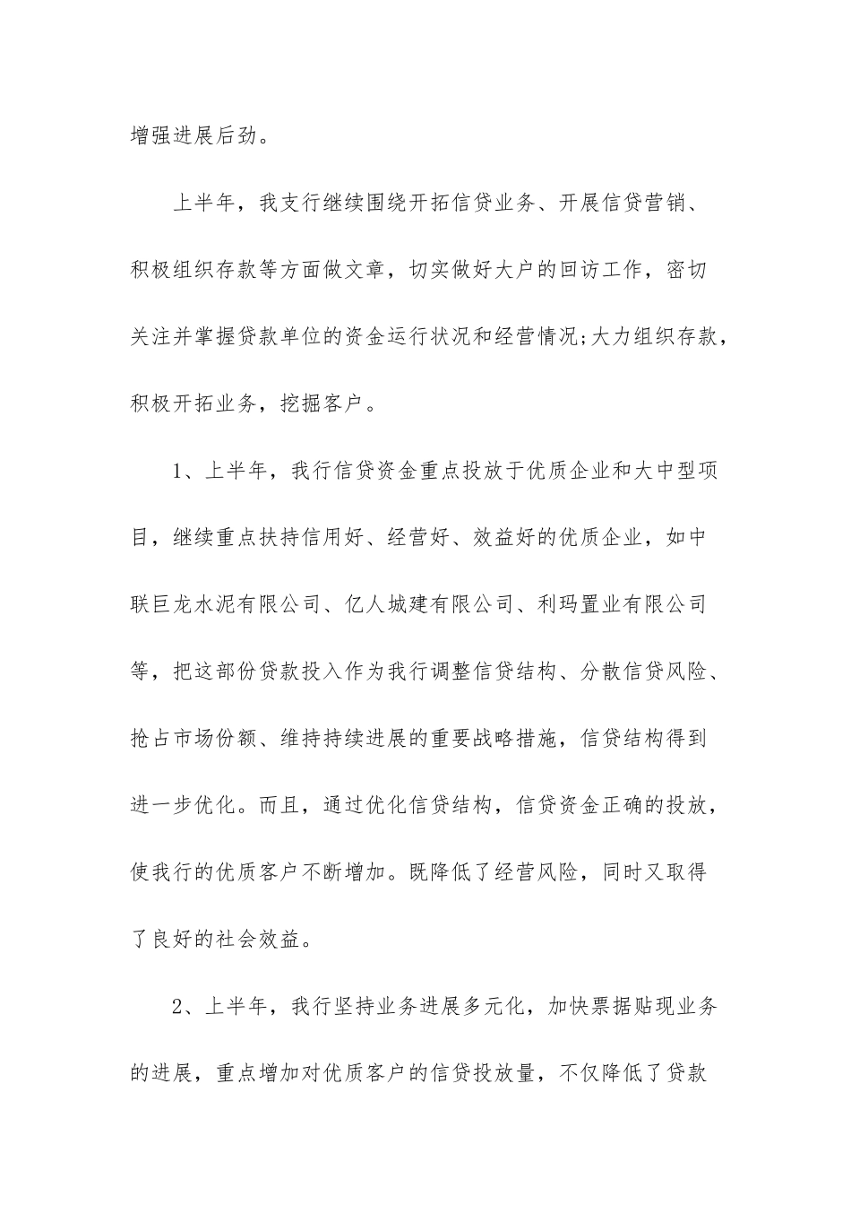 最新银行信贷员年终个人工作总结范文-个人工作总结范文_第3页