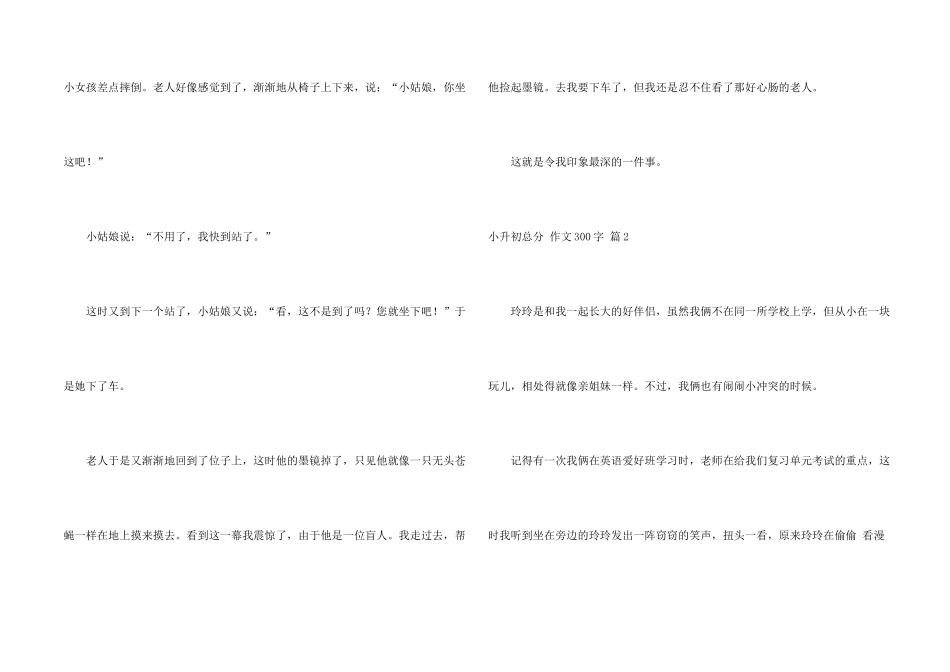 有关小升初满分300字汇编6篇_第2页
