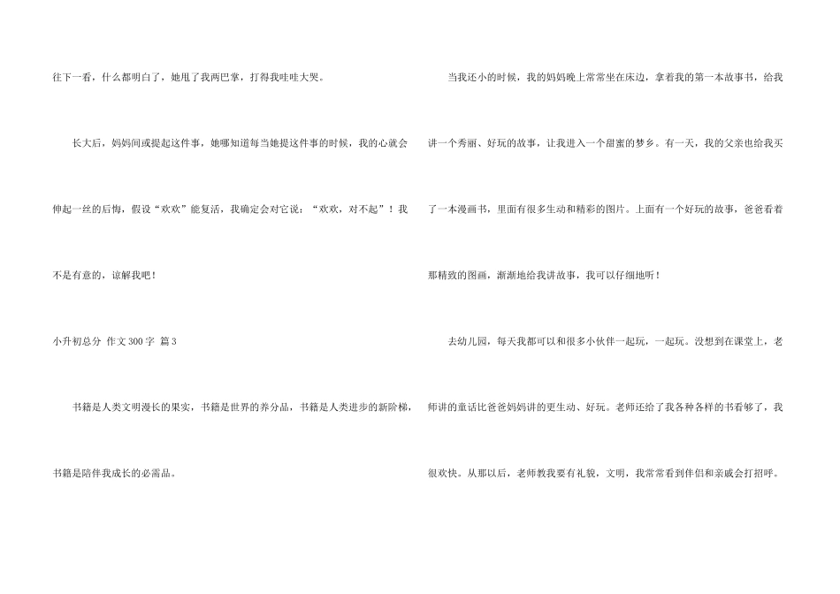 有关小升初满分300字汇总九篇_第3页