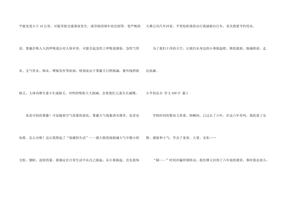 有关小升初满分400字5篇_第2页