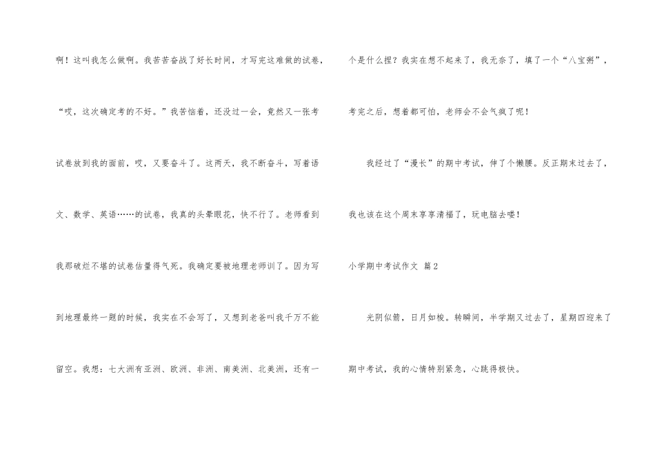 有关小学期中考试汇总九篇_第2页