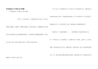 有关我成功了六年级300字四篇