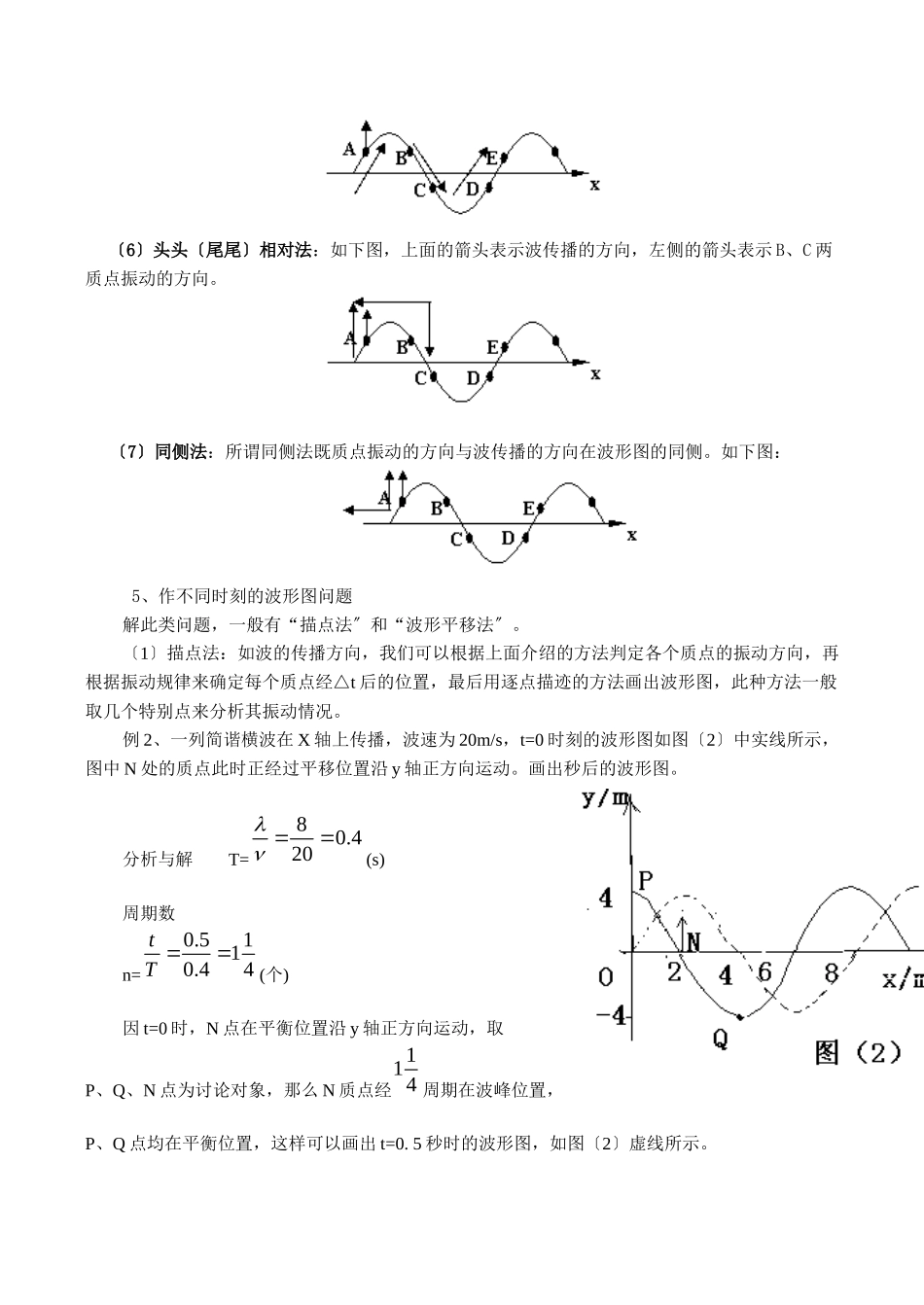 机械振动与波复习题_第3页