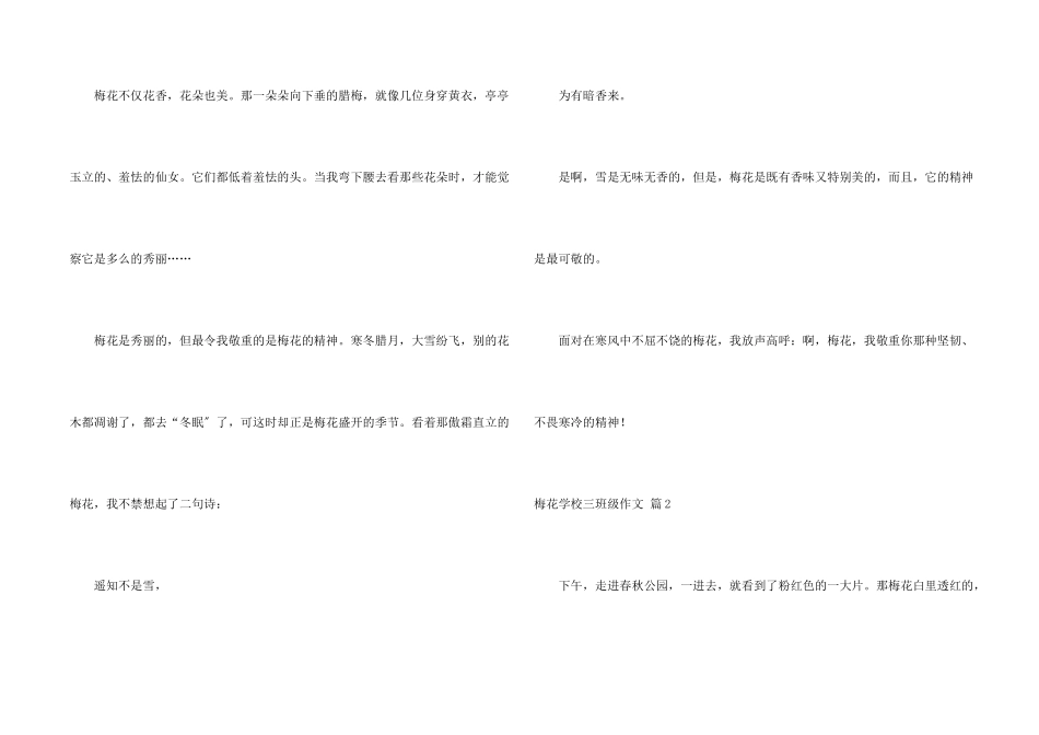 梅花小学三年级合集五篇_第2页