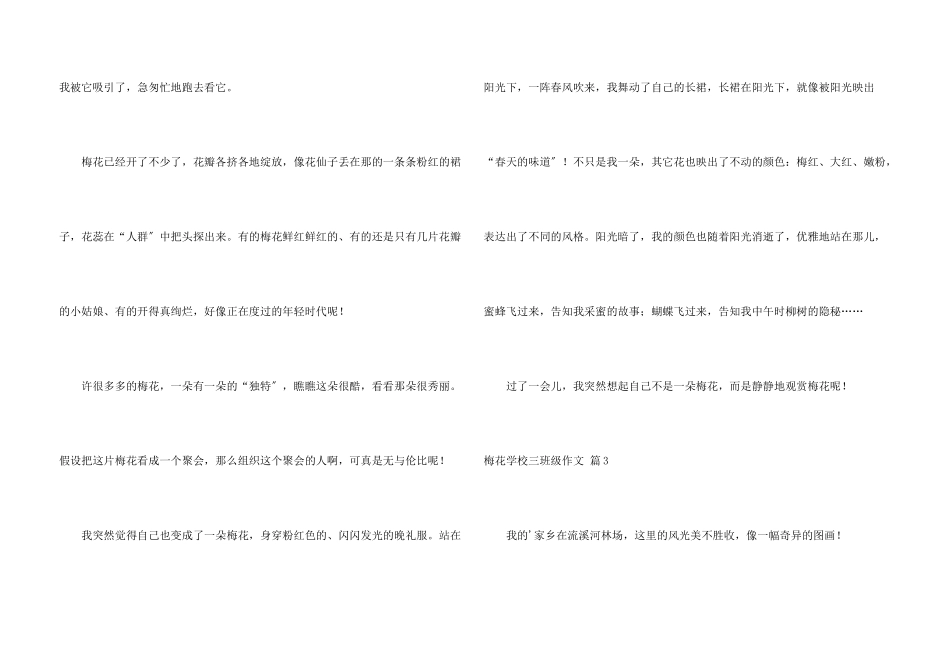 梅花小学三年级合集五篇_第3页