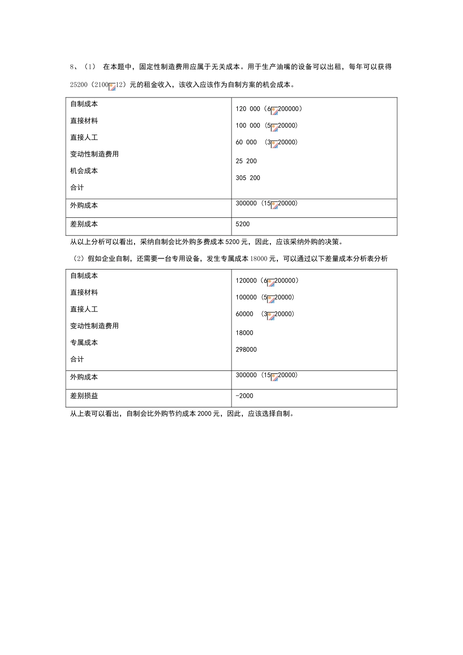 江苏大学《管理会计》第五章--经营决策习题答案_第3页
