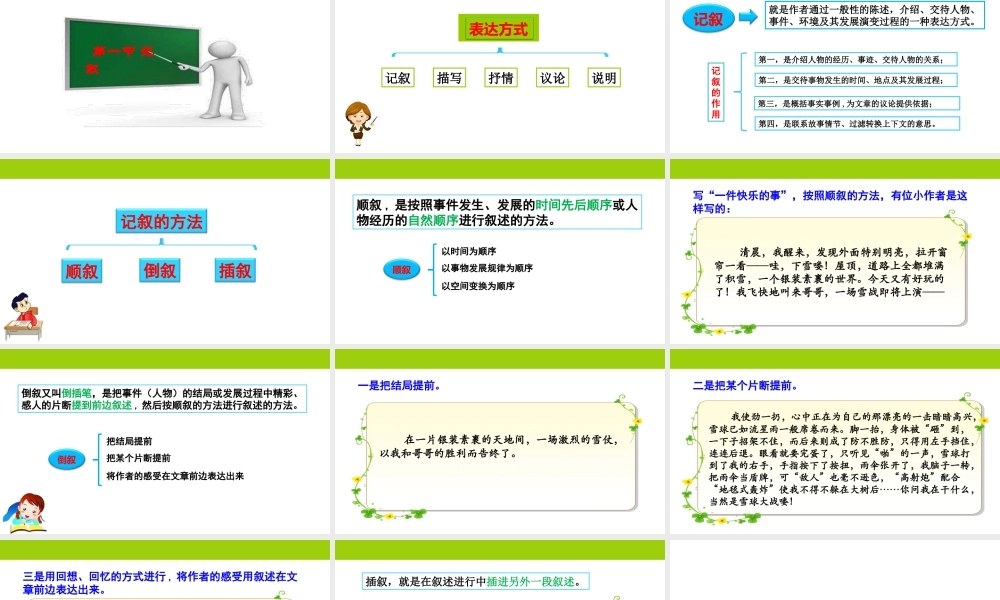 小学作文通关秘籍（35讲）-记叙1 课件