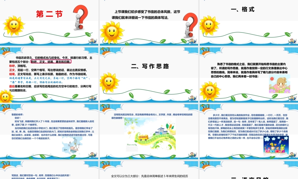 小学应用文写作全辅导（25讲）-书信 课件