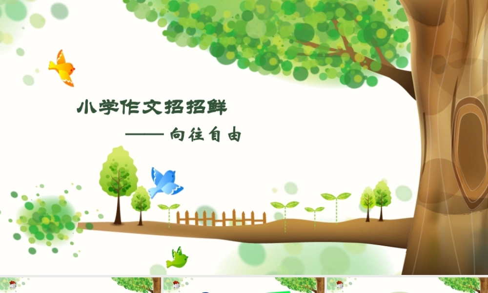 小学语文考场作文秘籍（29讲）-向往自由 课件