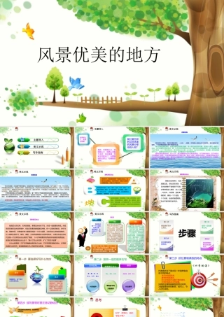 小学生作文重点题目讲解（33讲）——风景优美的地方 课件