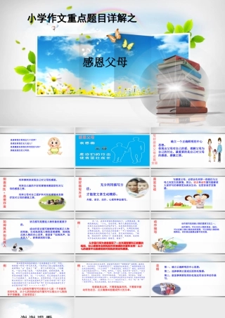 小学生作文重点题目讲解（33讲）——感恩父母 课件