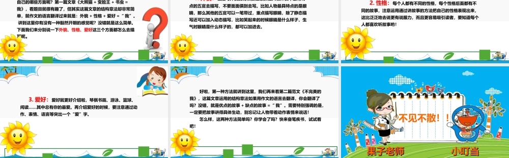 小学生作文重点题目讲解（33讲）——介绍你自己 课件