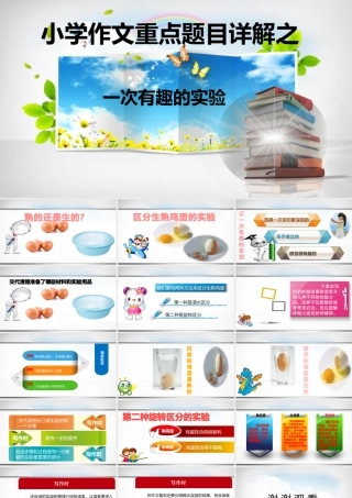 小学生作文重点题目讲解（33讲）——一次有趣的实验 课件