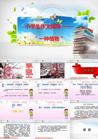 小学生作文重点题目讲解（33讲）——一种植物 课件