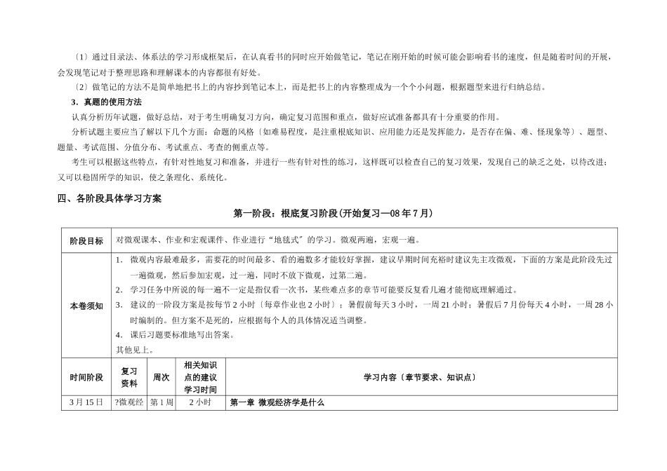 海文专业课计划——北京大学-经济学院_第3页
