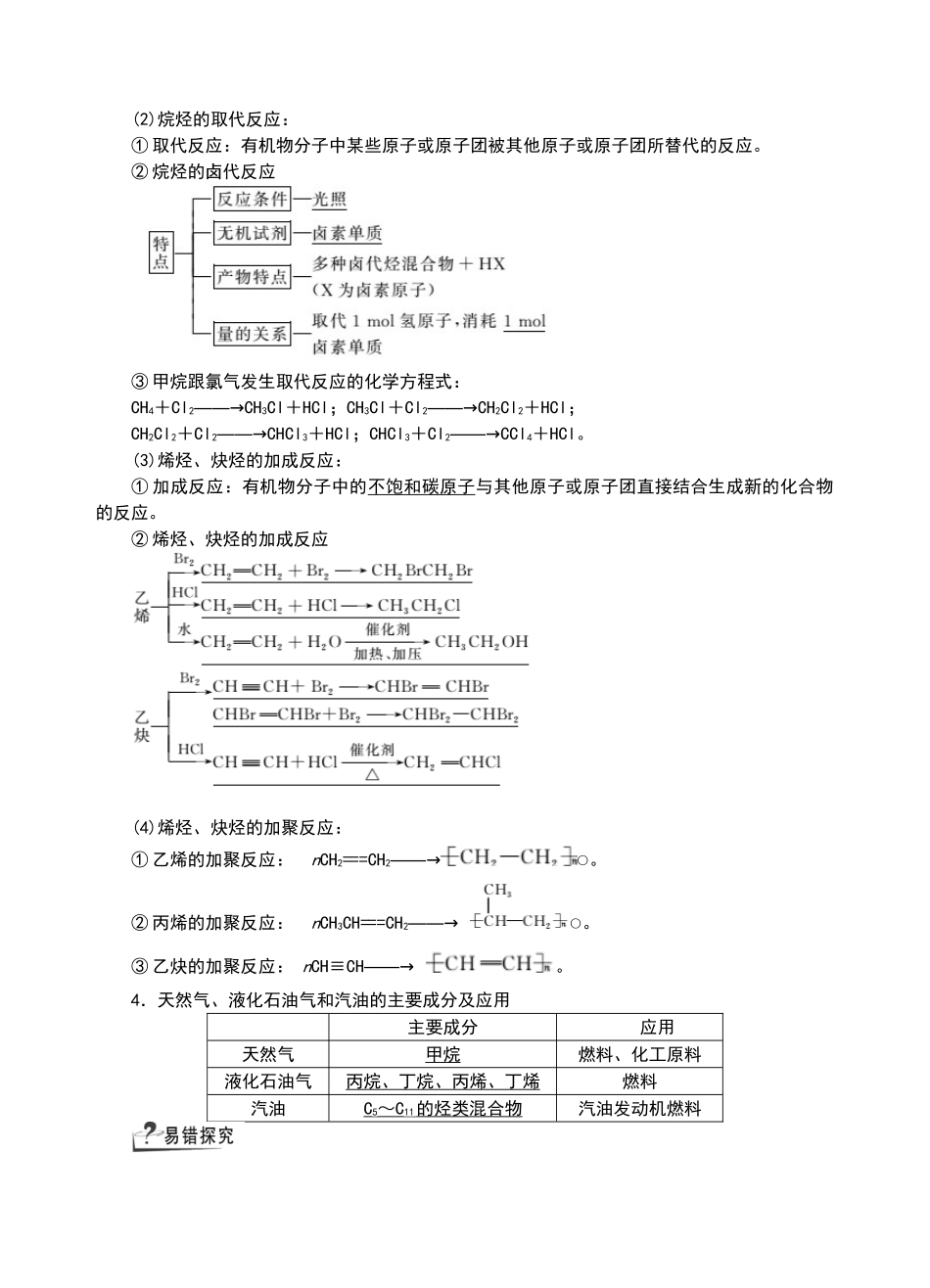 烃和卤代烃-专题复习_第2页