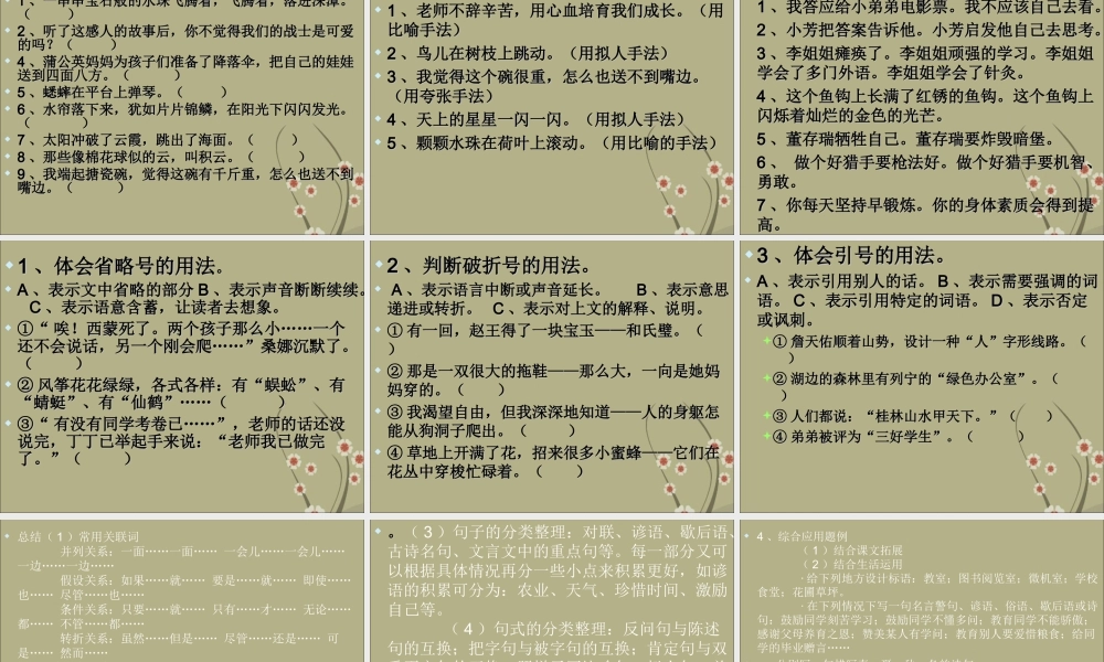 2025六年级小升初语文复习 课件