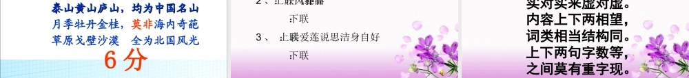 2025六年级小升初语文知识点专项复习 _基础知识_对联课件