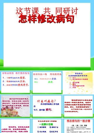 2025六年级小升初语文知识点专项复习 _基础知识_修改病句课件(二)