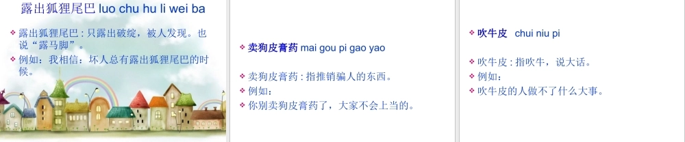 2025六年级小升初语文知识点专项复习_基础知识_惯用语课件