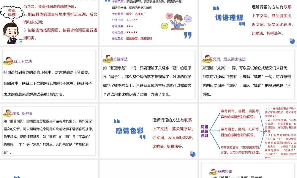 人教部编版小学六年级小升初语文专题复习-版六年级小升初语文专项复习专