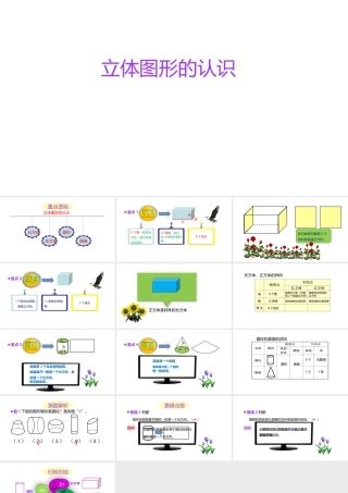 小学六年级小升初数学知识精讲课件--立体图形的认识