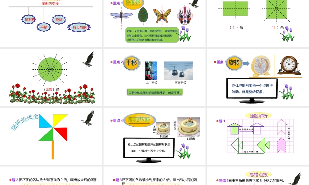 小学六年级小升初数学知识精讲课件--图形的变换