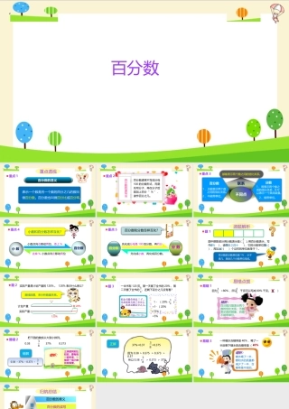 小学六年级一轮复习知识点精讲课件+百分数