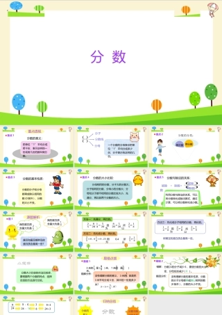 小学六年级一轮复习知识点精讲课件+分数