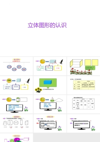 小学六年级一轮复习知识点精讲课件+立体图形的认识