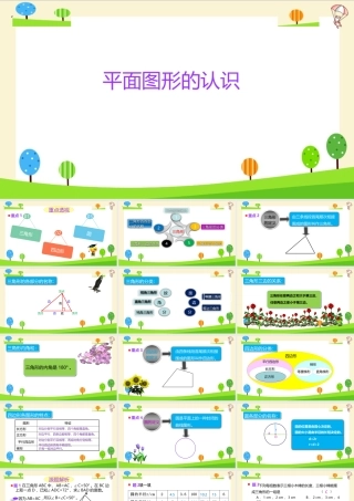 小学六年级一轮复习知识点精讲课件+平面图形的认识