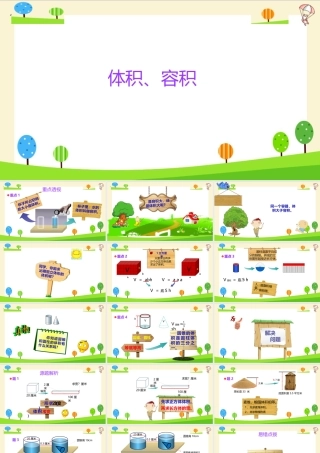 小学六年级一轮复习知识点精讲课件+体积和容积