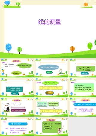 小学六年级一轮复习知识点精讲课件+线的测量