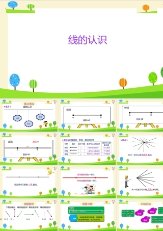 小学六年级一轮复习知识点精讲课件+线的认识
