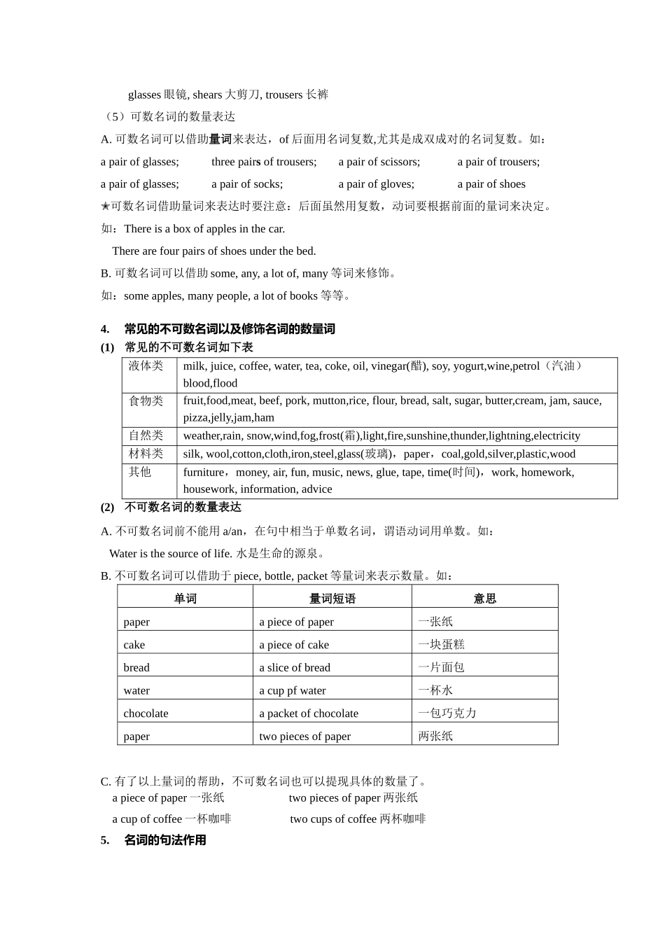 （2025-2026学年）小学英语语法知识点讲解与考题精练第3讲：名词的数（附详细解析）_第3页