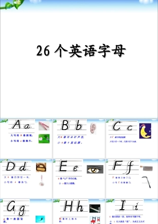 2025届小学六年级小升初英语语法专题复习课件——语音_字母