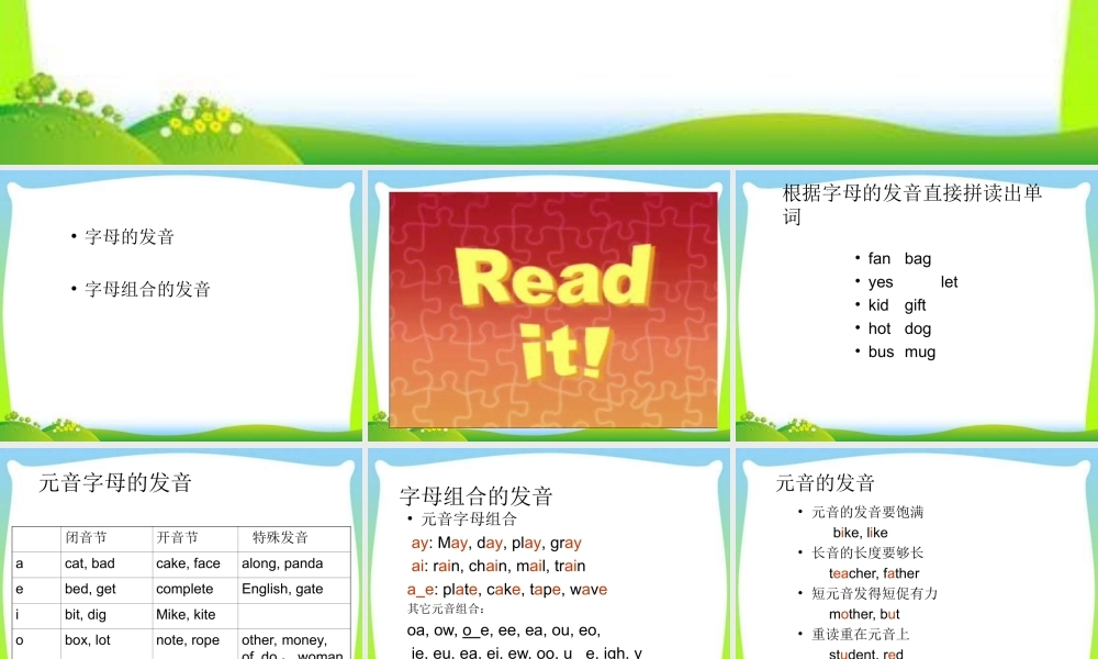 2025届小学六年级小升初英语语法专题复习课件——语音-音标