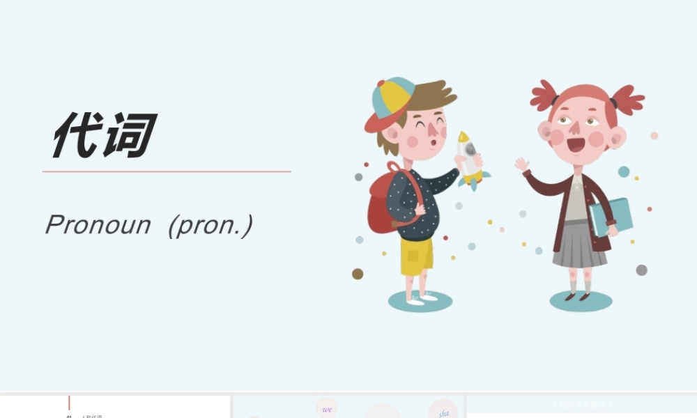 2025届小学六年级小升初英语语法总复习课件-代词