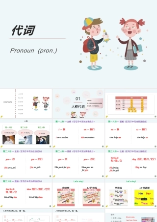 2025届小学六年级小升初英语语法总复习课件-代词