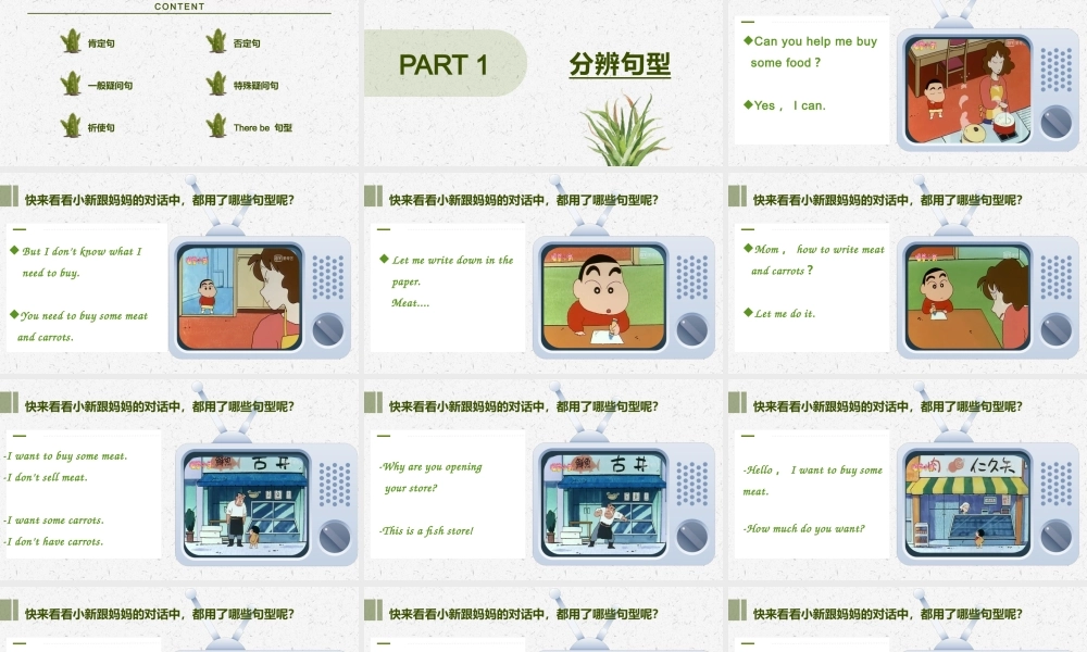 2025届小学六年级小升初英语语法总复习课件-句型 